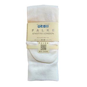 Falke Womens Sensitive London Socks White 35-38 (5-7.5 US) 46472 NEW!